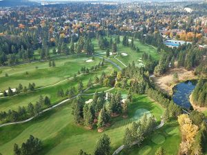 CDA Resort Back Nine Aerial